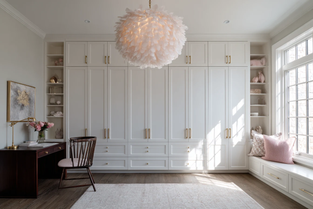 White fitted wardrobes UK