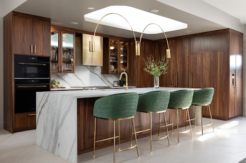 Modern kitchen design with smart storage